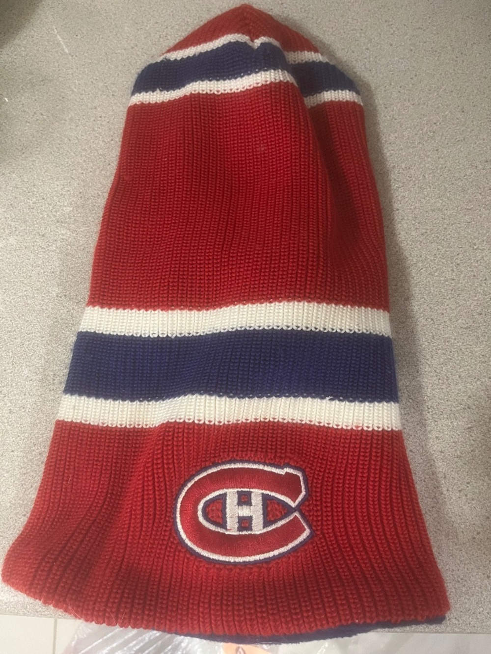 Montreal Canadians hockey knit sock hat unisex